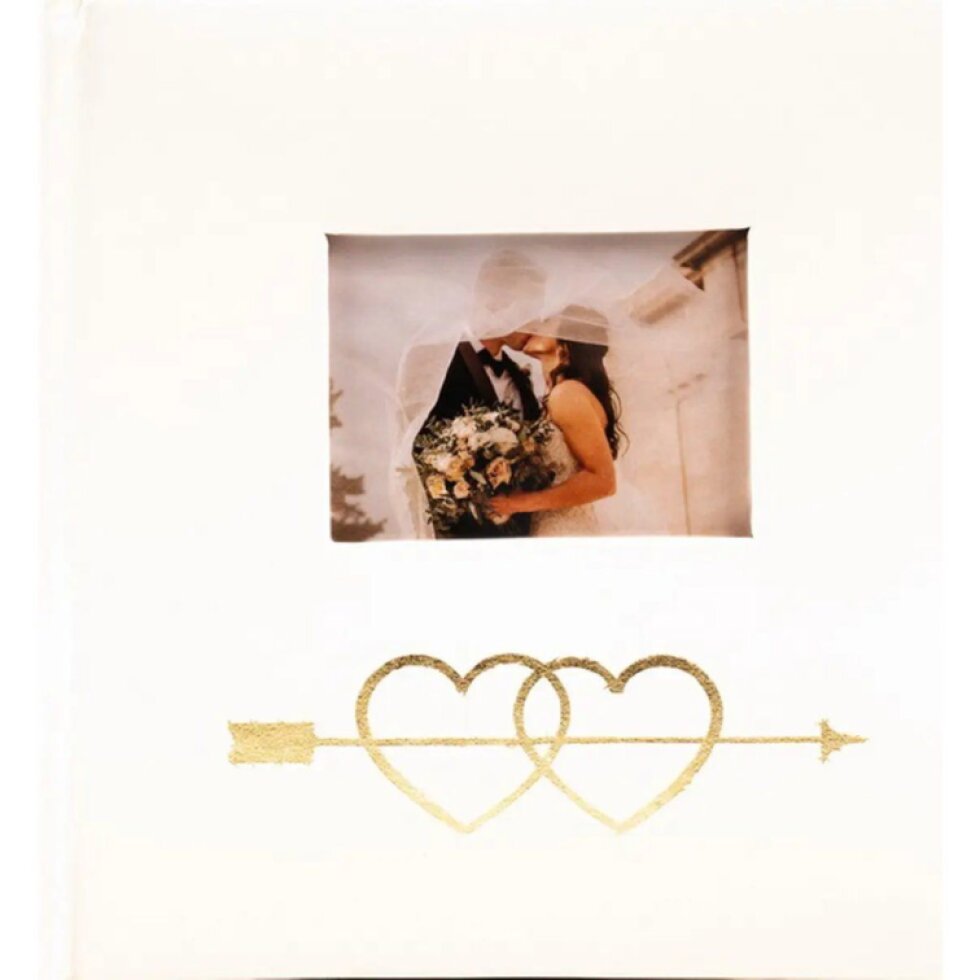 Fotoalbum 10x15 50 foto svatební 2Hearts 2 zlaté