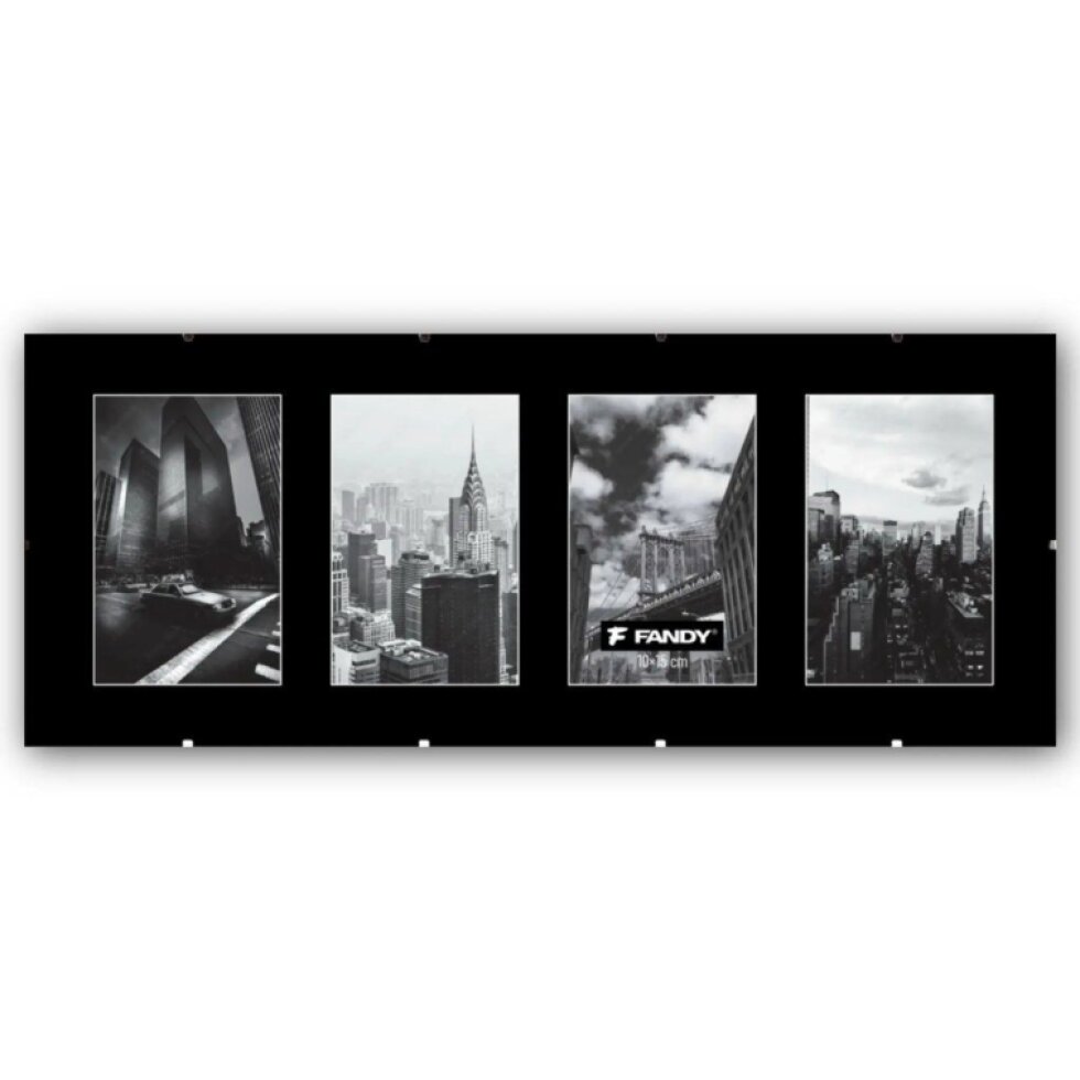 Rám clip plexi gallery 4x10x15 černý
