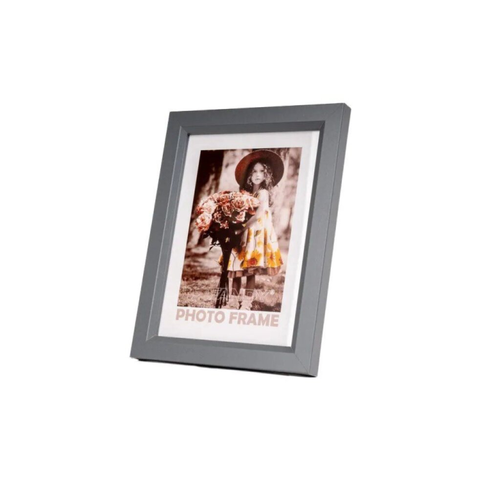 Dřevěný fotorámeček Bevel 50x70 4 šedý