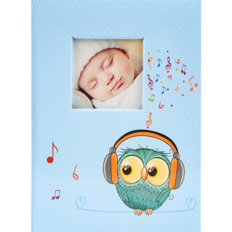 Fotoalbum 9x13 200 foto dětské Owlet 1 modré