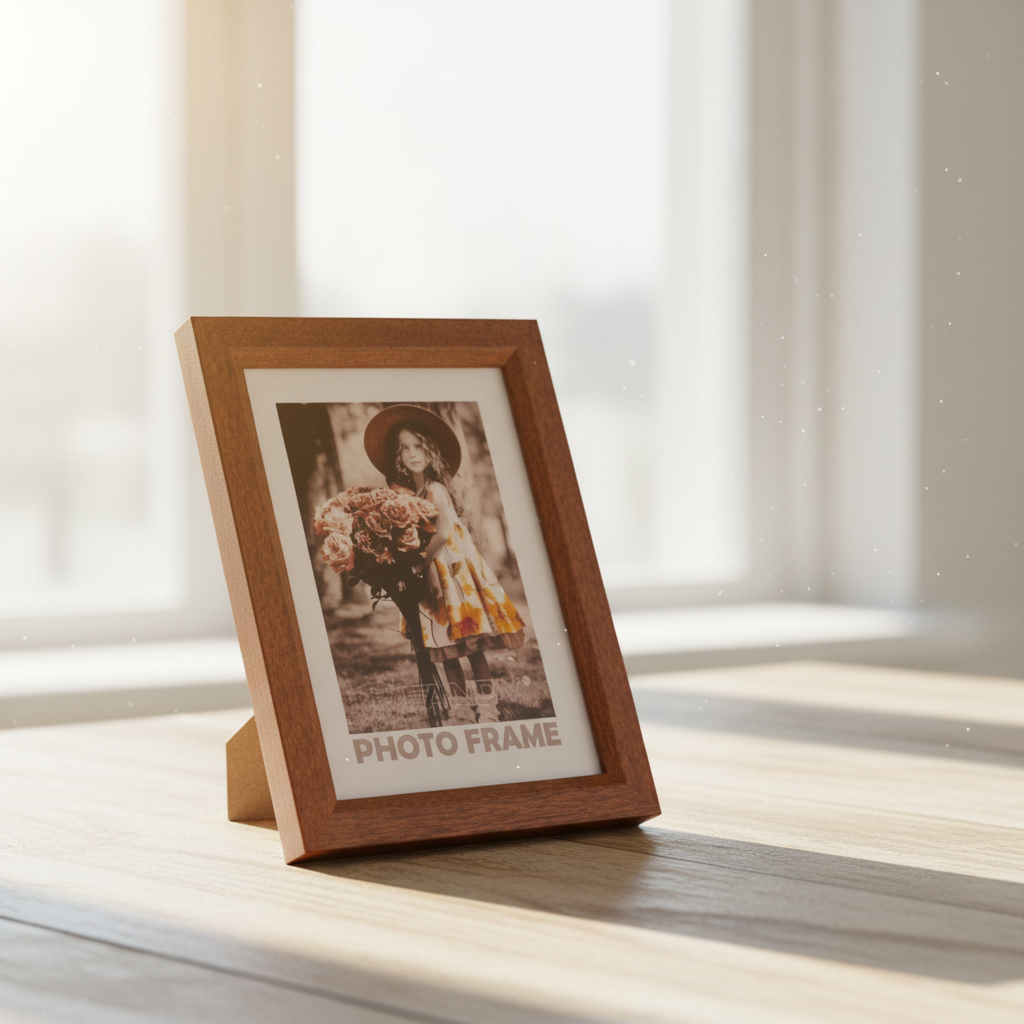 Dřevěný fotorámeček Bevel 30x40 3 tmavě hnědý