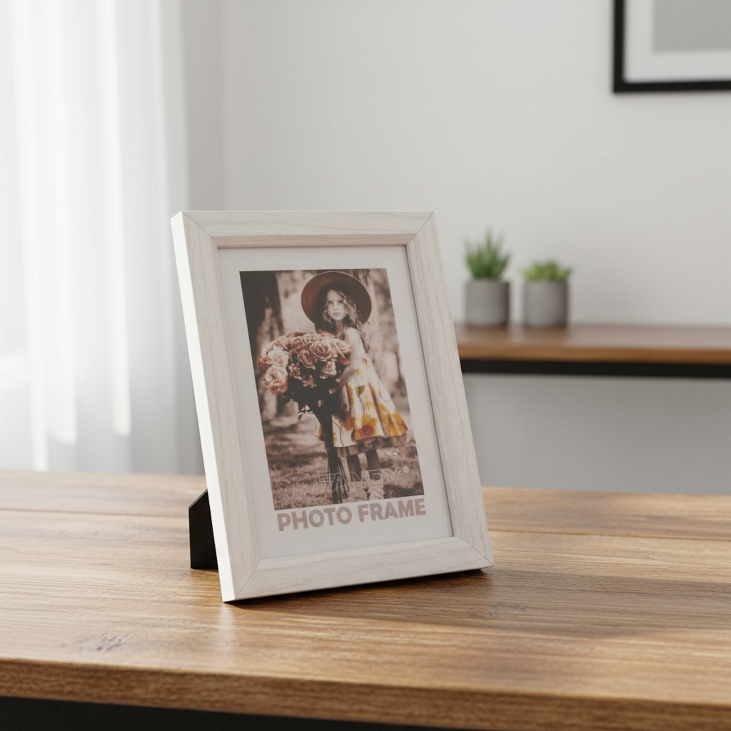 Dřevěný fotorámeček Bevel 30x40 1 béžový