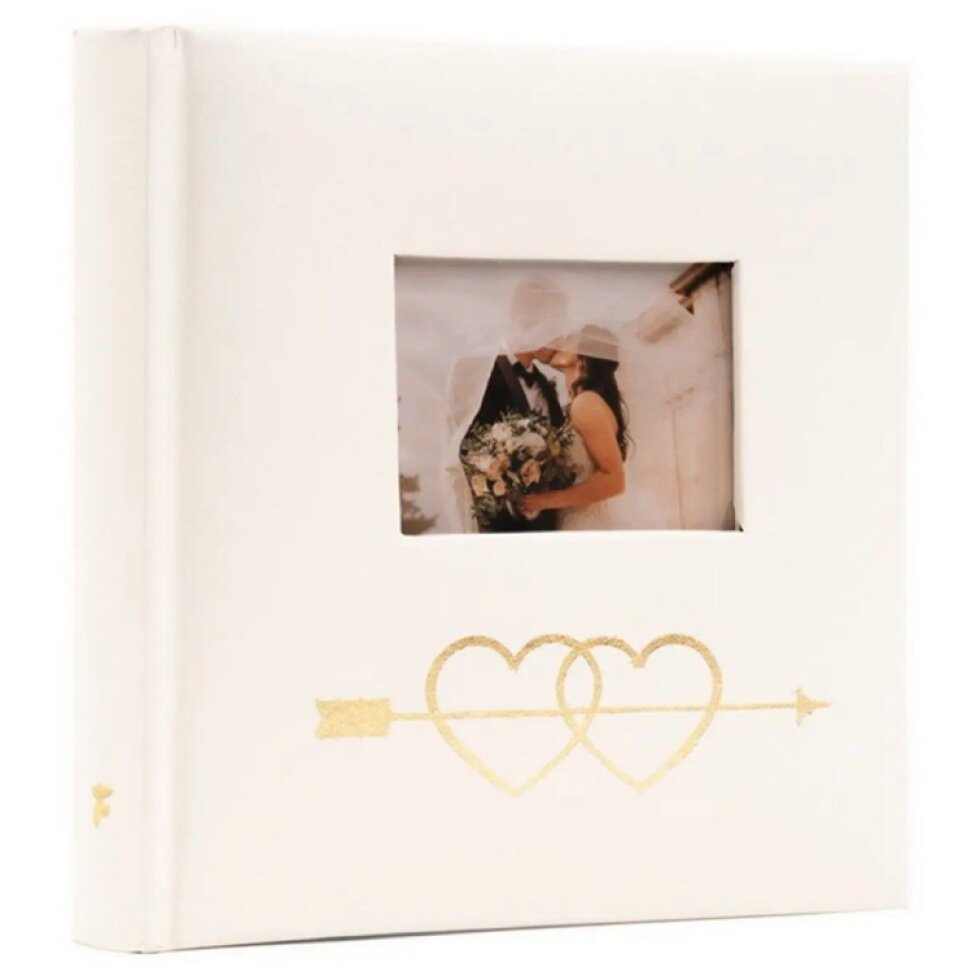 Fotoalbum 10x15 50 foto svatební 2Hearts 2 zlaté