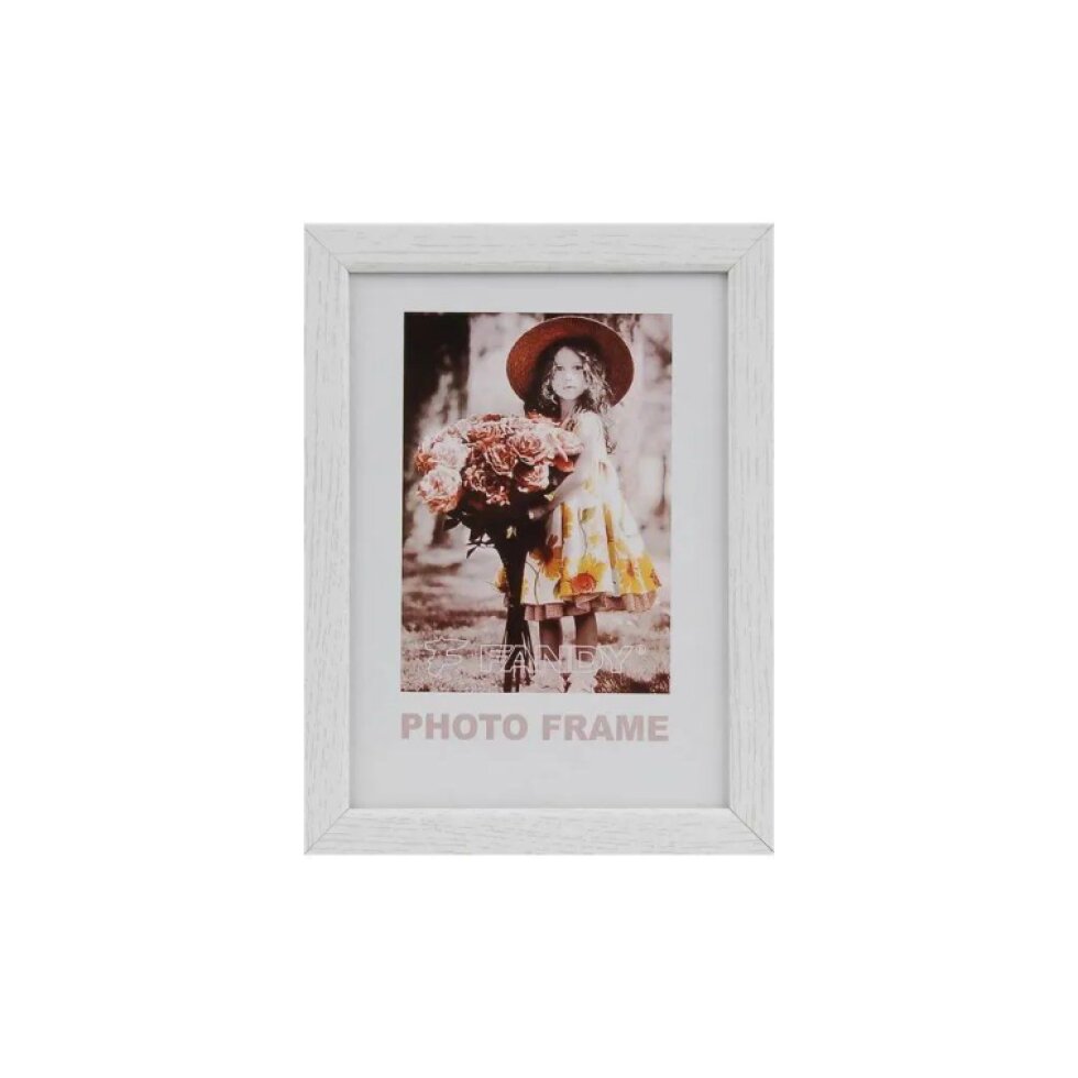 Dřevěný rámeček Style 10x15 1 bílý
