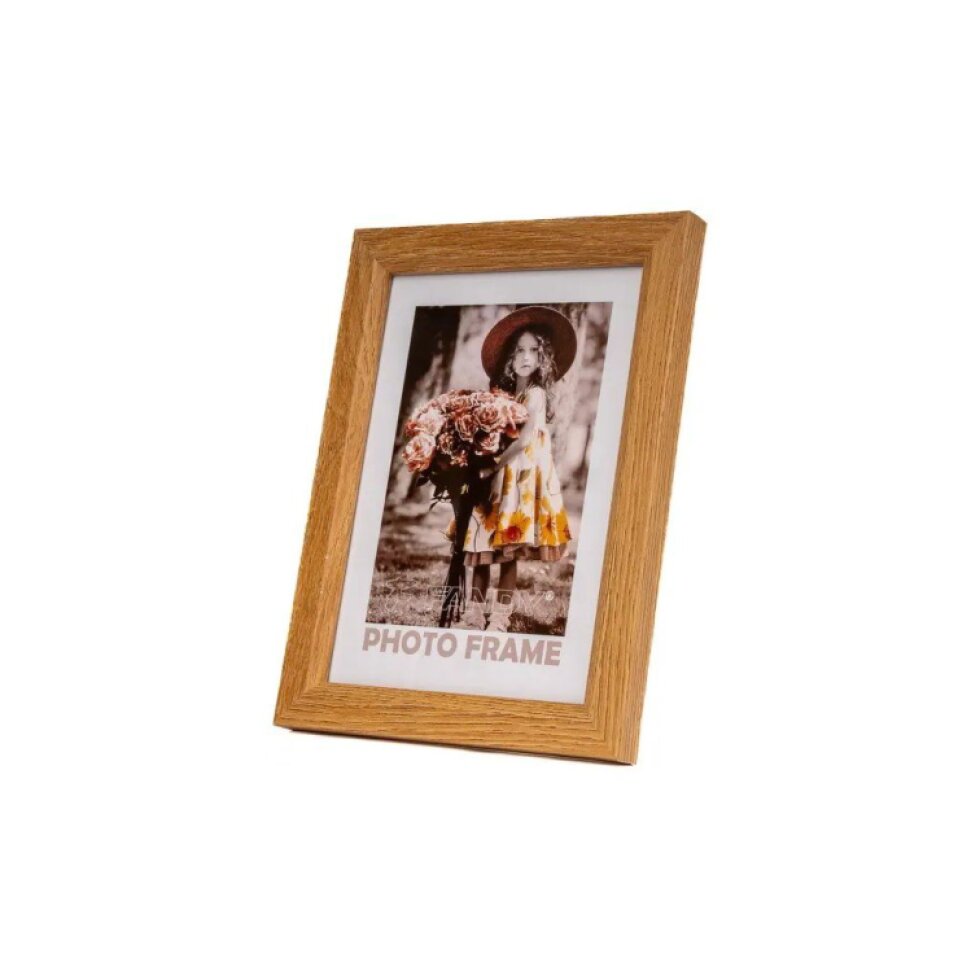 Dřevěný fotorámeček Bevel 30x40 2 hnědý
