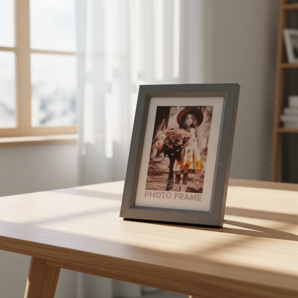 Dřevěný fotorámeček Bevel 30x40 4 šedý