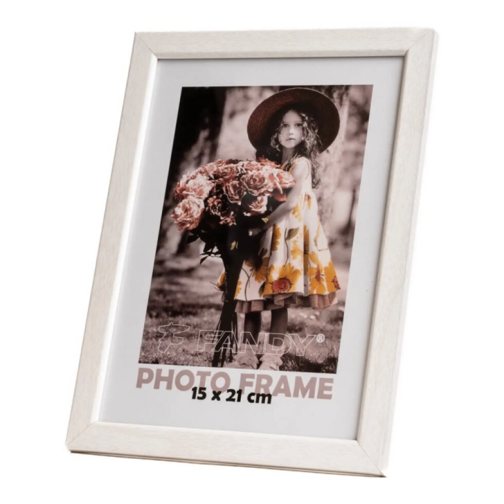 Dřevěný rámeček Style 15x21 1 bílý