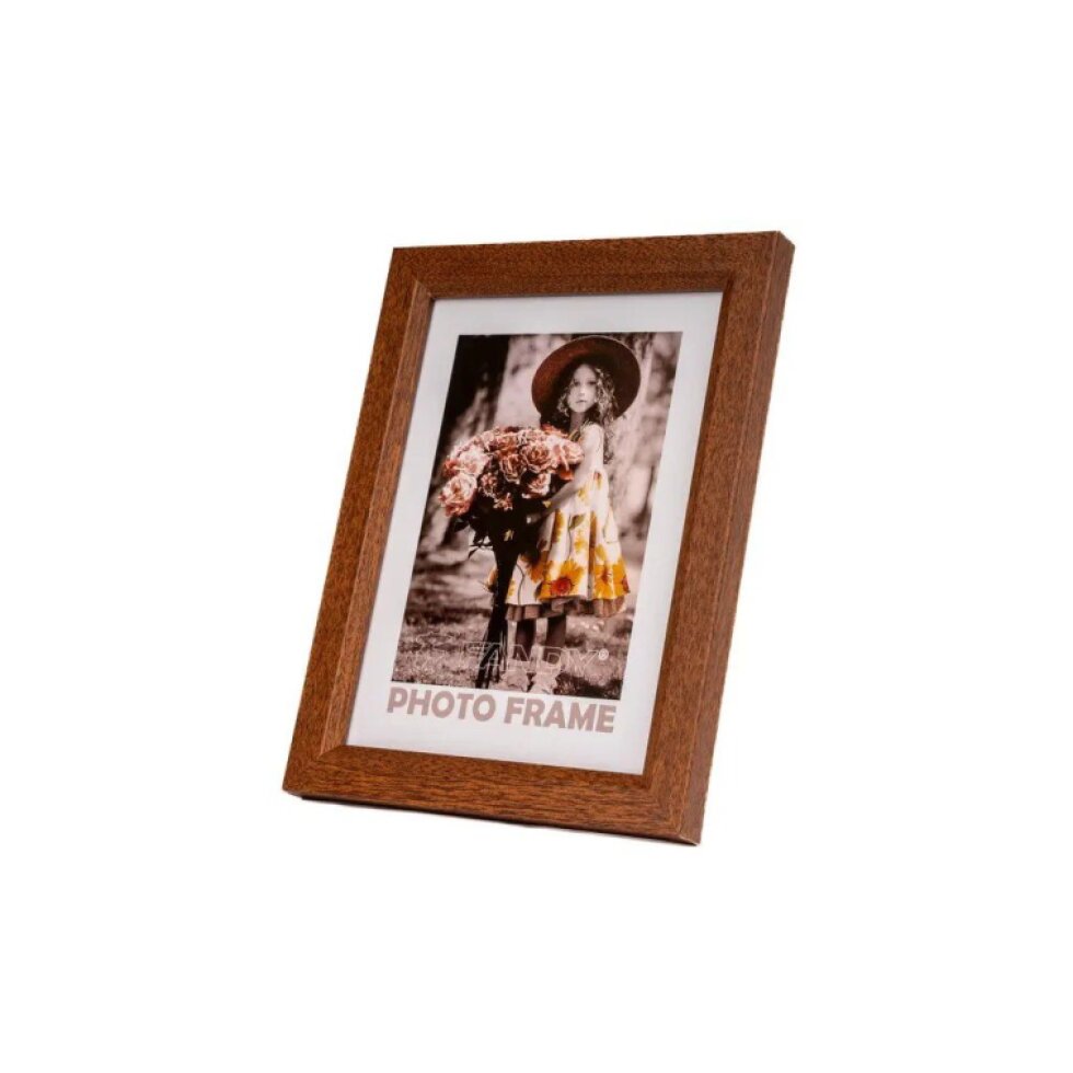 Dřevěný fotorámeček Bevel 30x40 3 tmavě hnědý