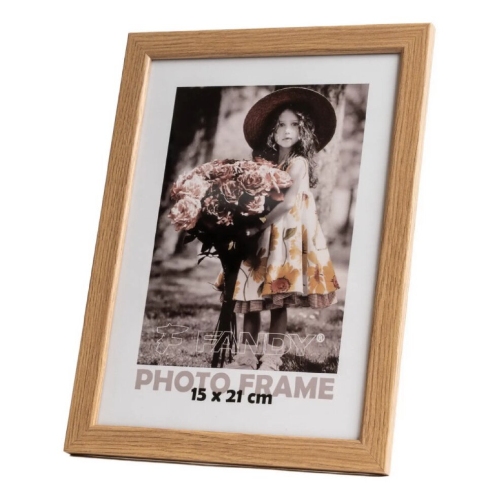 Dřevěný rámeček Style 15x21 3 světle hnědý
