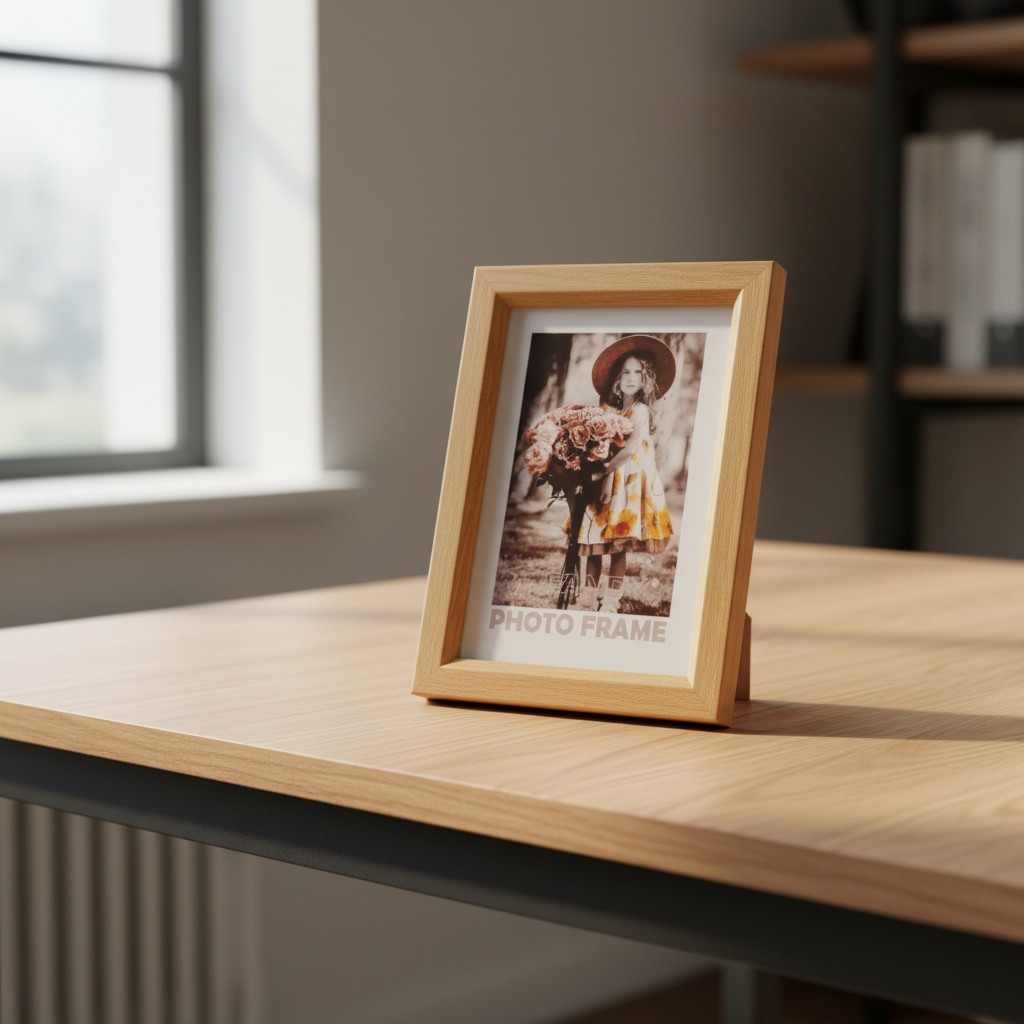 Dřevěný fotorámeček Bevel 30x40 2 hnědý