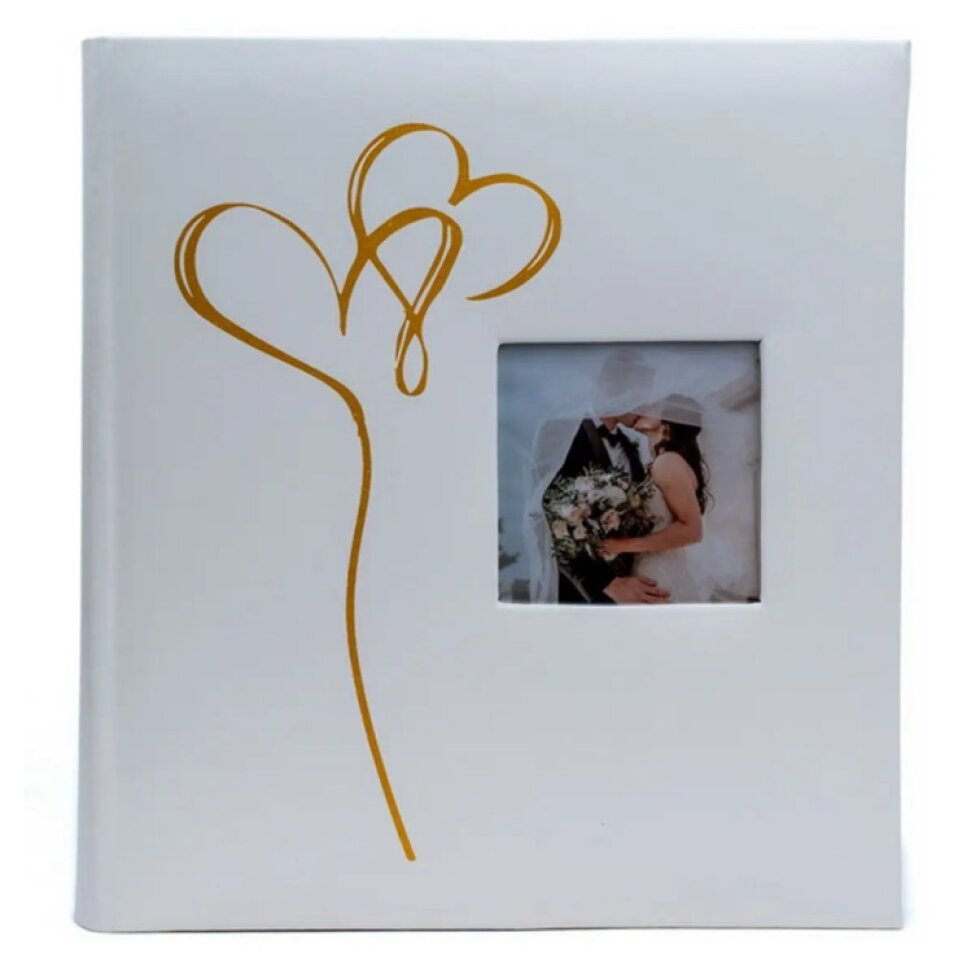 Fotoalbum na fotorůžky 29x32 cm 60 stran svatební Spirit 2 zlaté