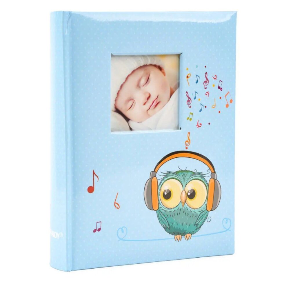 Fotoalbum 9x13 200 foto dětské Owlet 1 modré
