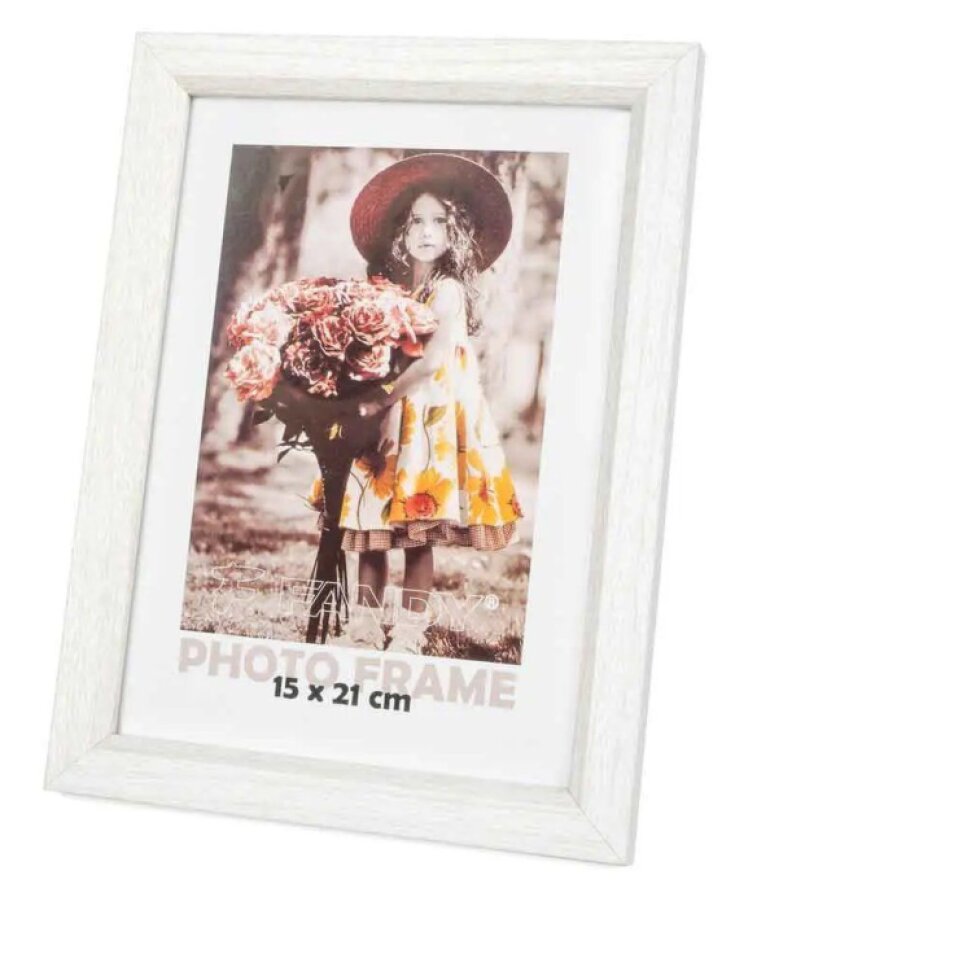 Dřevěný fotorámeček Bevel 15x21 1 béžový