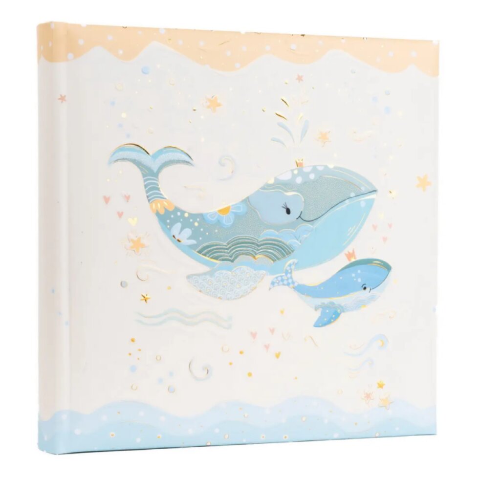 Fotoalbum na fotorůžky 25x25 cm 60 stran dětský 24395 Blue Whale
