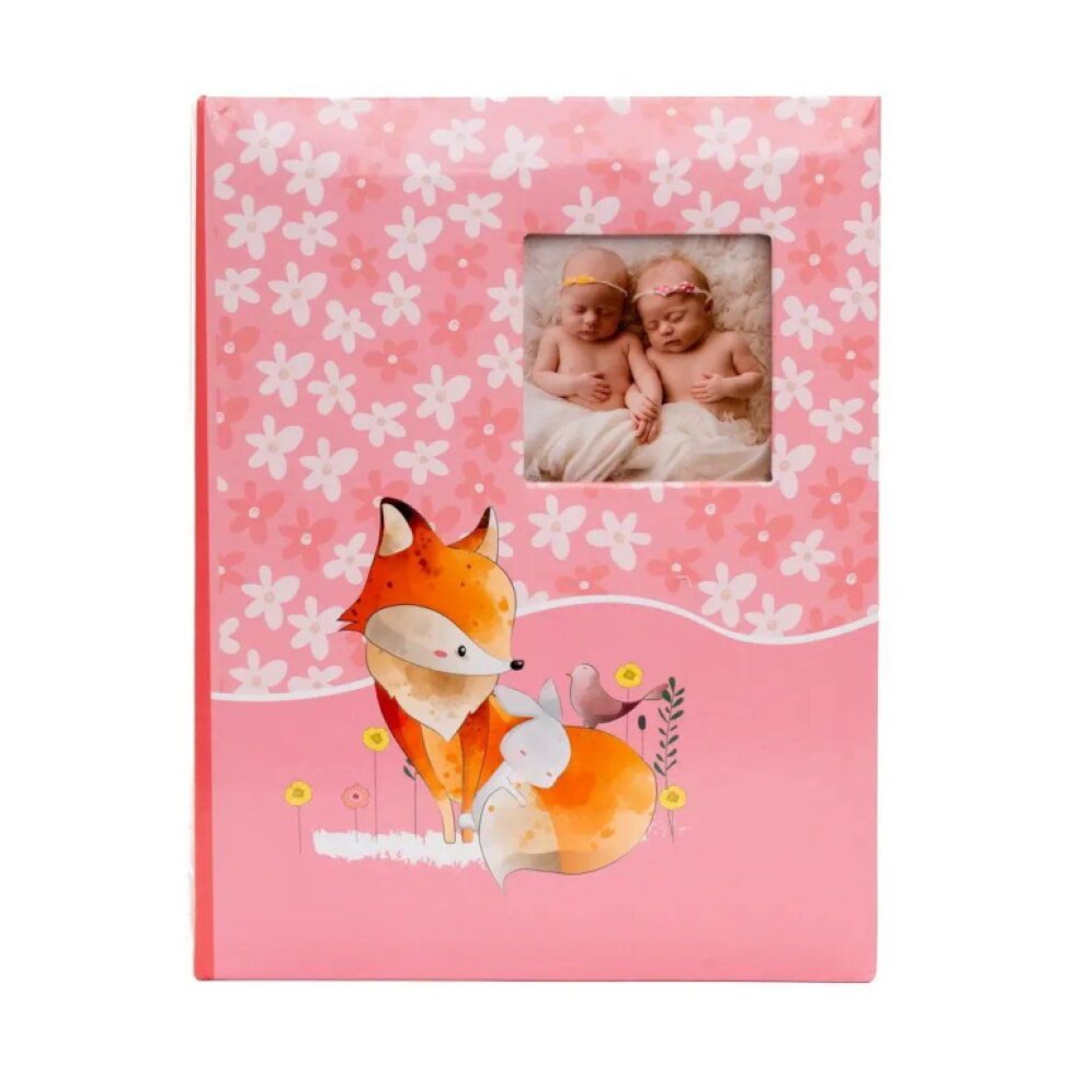 Fotoalbum 10x15 200 foto dětské Fox 2 růžové