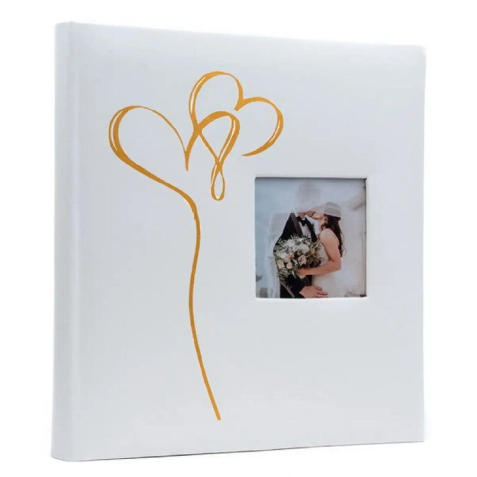 Fotoalbum na fotorůžky 29x32 cm 60 stran svatební Spirit 2 zlaté
