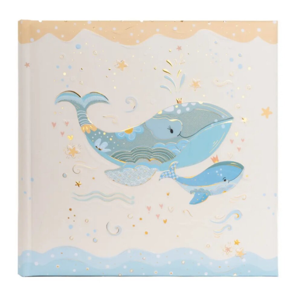 Fotoalbum na fotorůžky 25x25 cm 60 stran dětský 24395 Blue Whale
