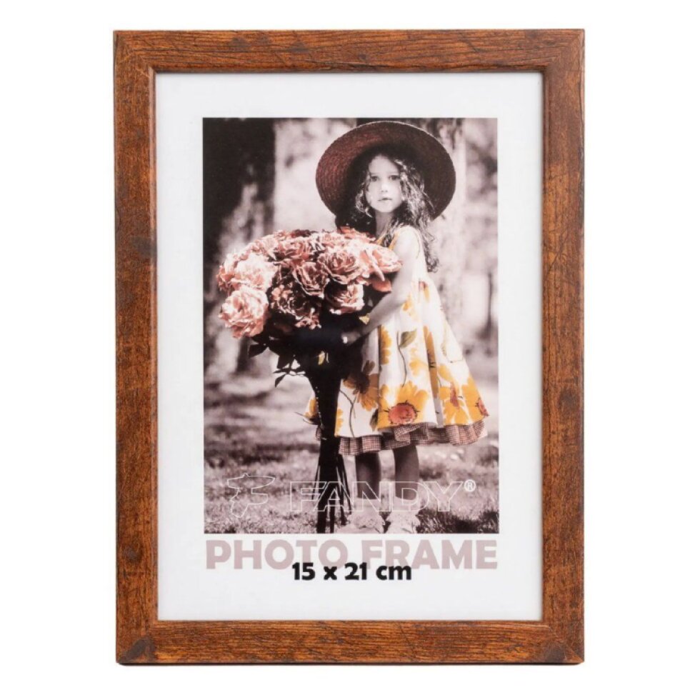 Dřevěný rámeček Style 15x21 2 hnědý