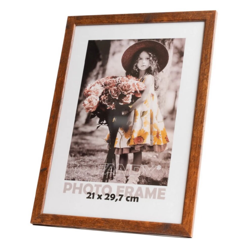 Dřevěný rámeček Style 21x29,7 2 hnědý