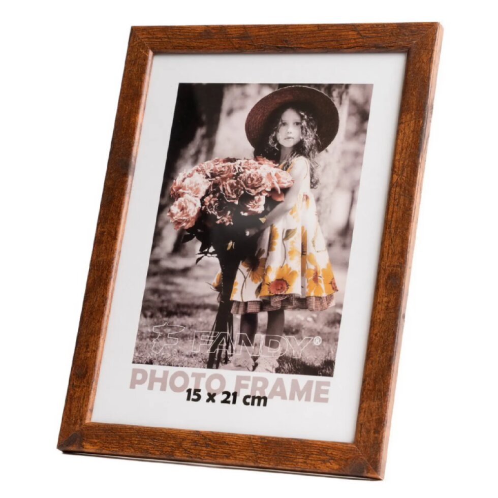 Dřevěný rámeček Style 15x21 2 hnědý