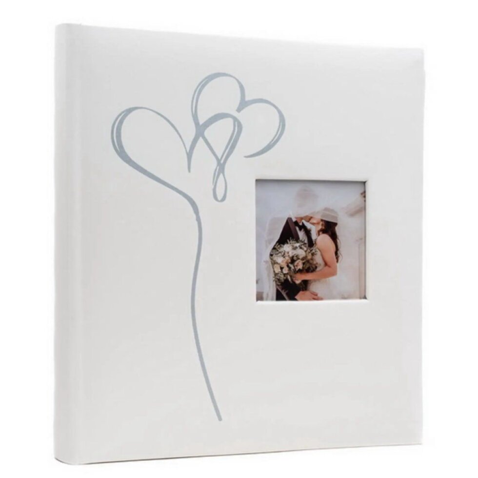 Fotoalbum na fotorůžky 29x32 cm 60 stran svatební Spirit 1 stříbrné