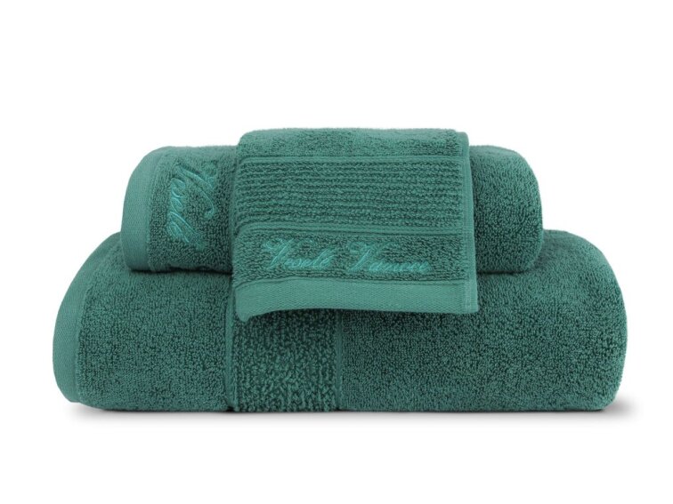 Uteráky a osušky BELLA CASA - tmavo zelená - Veselé Vianoce