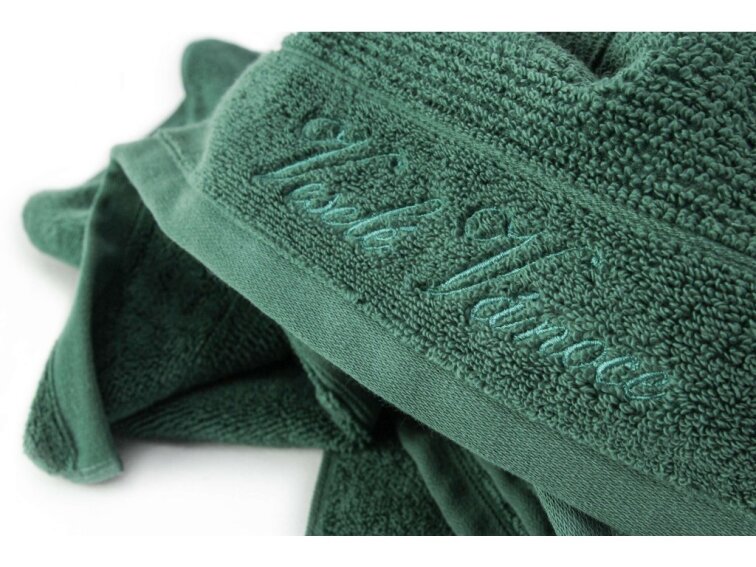 Uteráky a osušky BELLA CASA - tmavo zelená - Veselé Vianoce