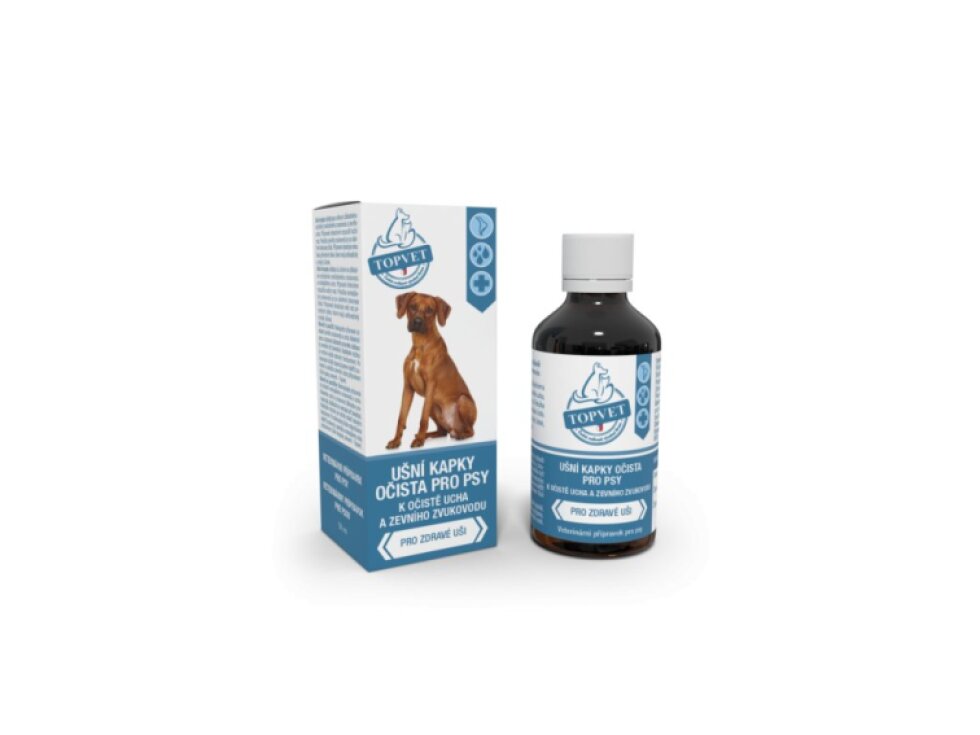 Topvet Očista – ušní kapky pro psy 50 ml