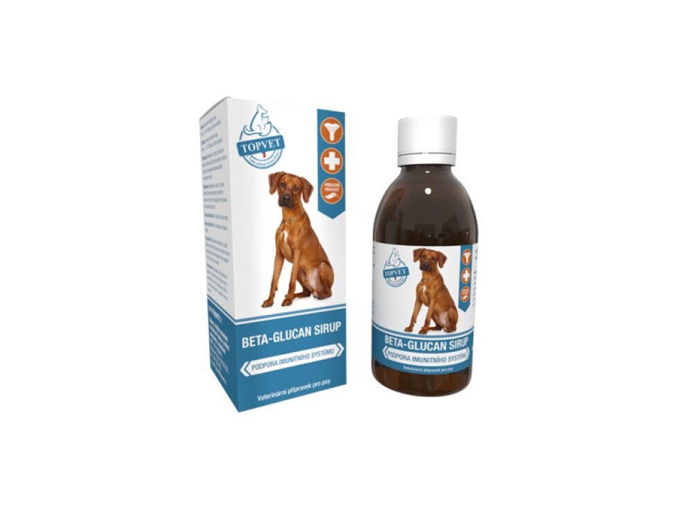 Topvet Beta glukan -sirup pro podporu imunity psů 200 ml