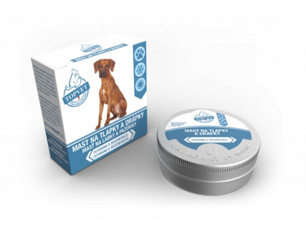 Topvet Mast na tlapky a drápky – pro psy 50 ml