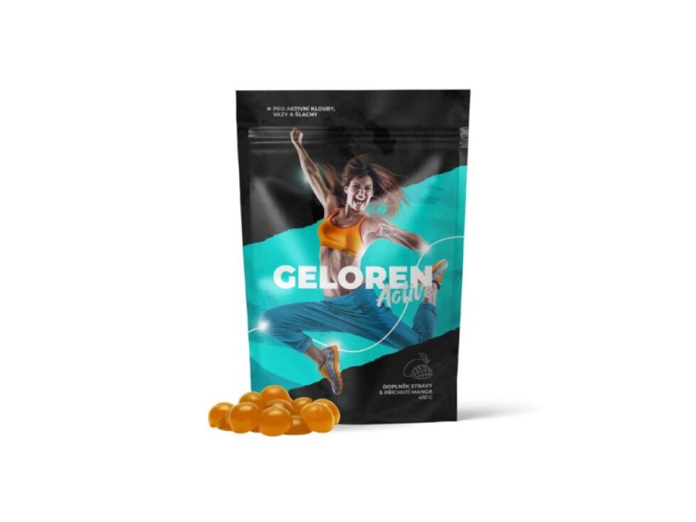 Geloren Active MANGO kloubní výživa 400 g 90 želé