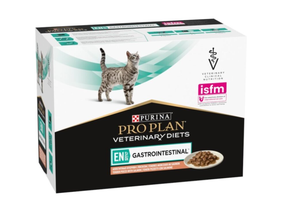 Purina PPVD Feline EN Gastroint.Salmon 10x85g