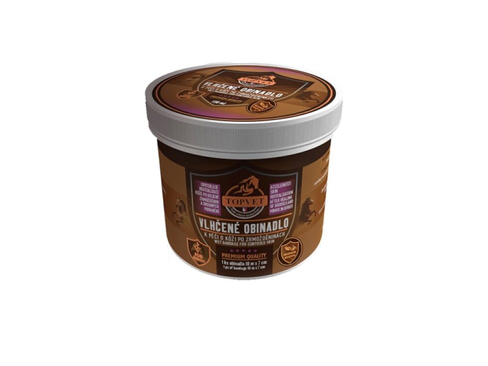 TOPVET VLHČENÉ OBINADLO K PÉČI O KŮŽI PO ZHMOŽDĚNINÁCH