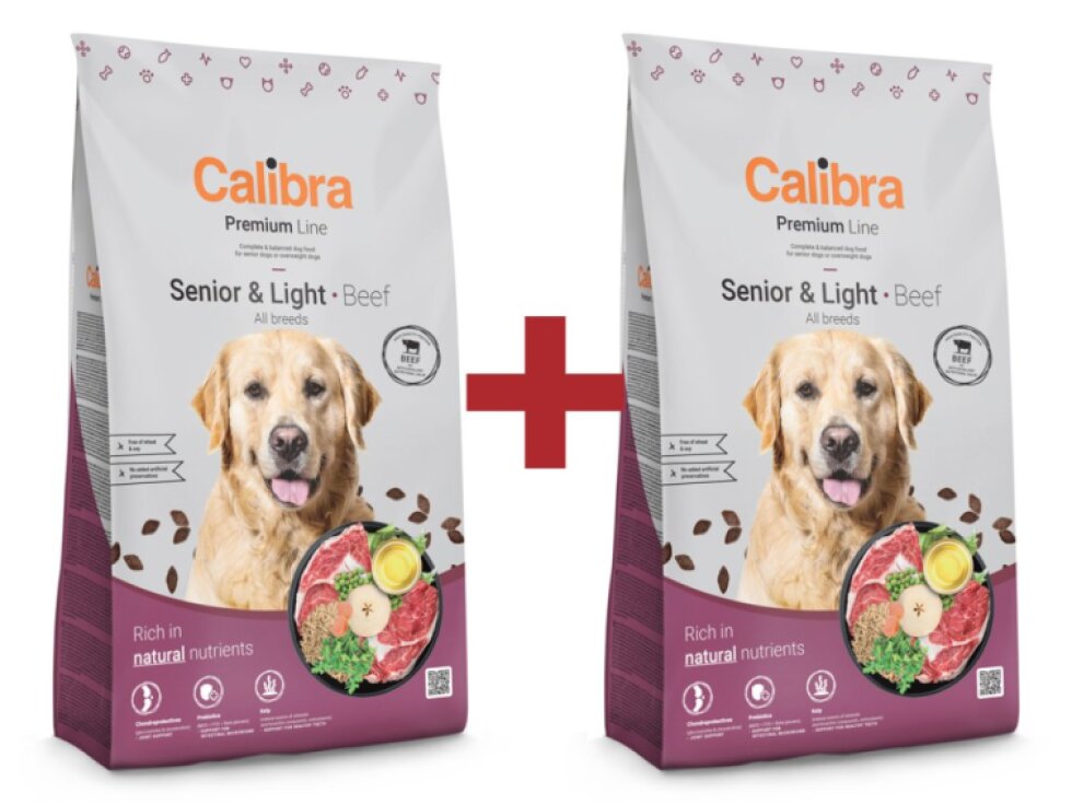 Calibra Dog Premium Line Senior&Light Beef 2x12kg