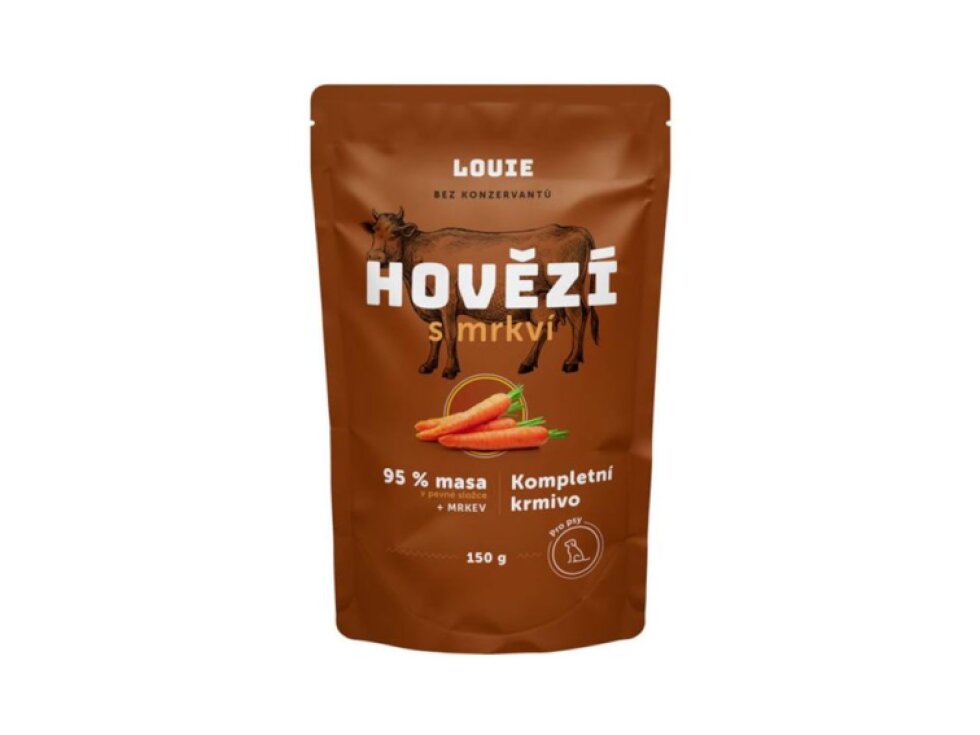 Louie kaps.pro psy hovězí s mrkví