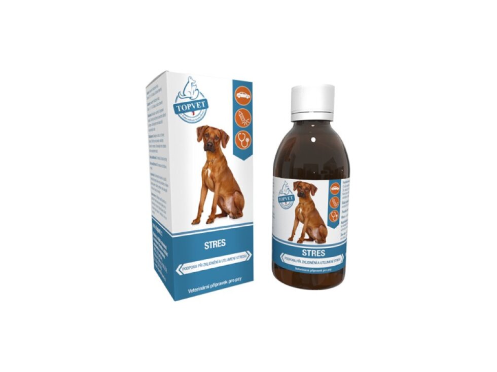 Topvet Stres – bylinný sirup pro psy 200 ml
