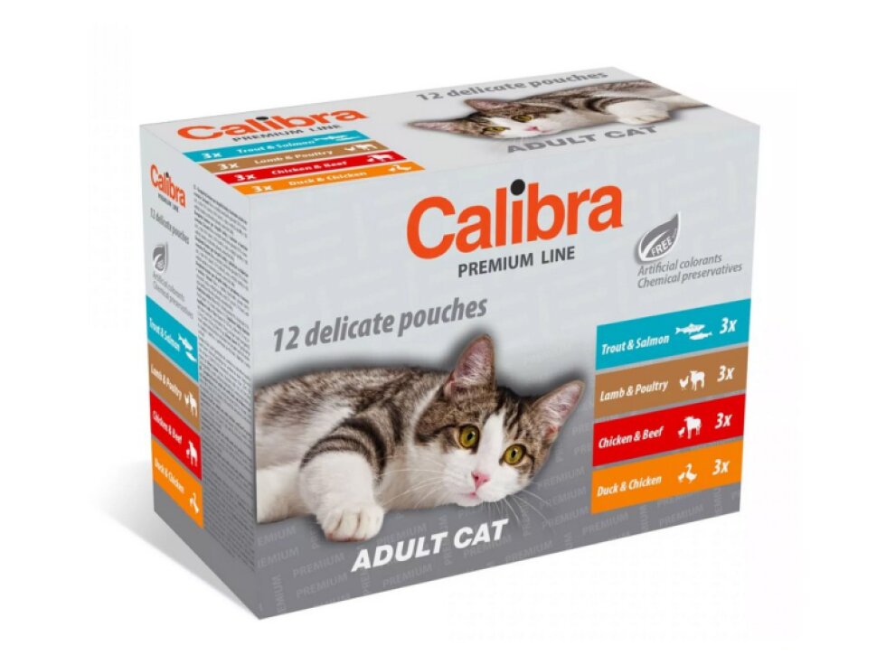 Calibra Cat kapsa Premium Adult multipack 12x100g