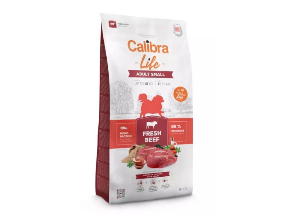 Calibra Dog Life - Hovězí krmivo pro malé psy, 100% monoprotein
