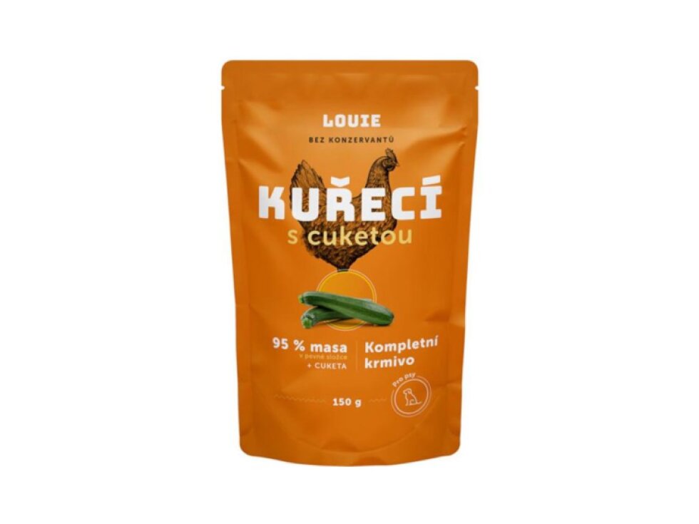 Louie kaps.pro psy kuřecí s cuketou