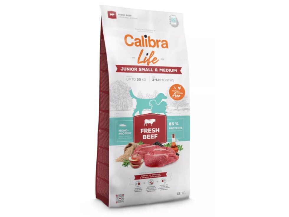 Calibra Dog Life Junior Small&Medium Fresh Beef