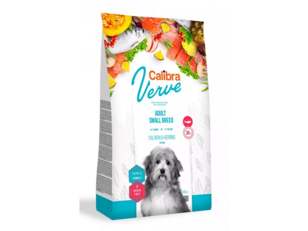 Calibra Dog Verve GF Adult Small Salmon&Herring 1,2kg