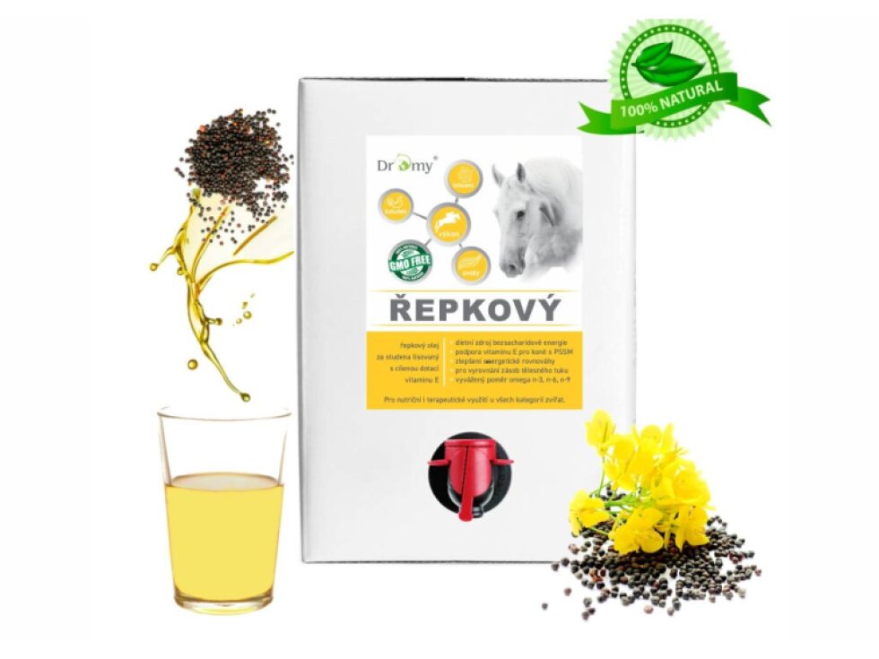 Dromy Řepkový olej + vit E 3l