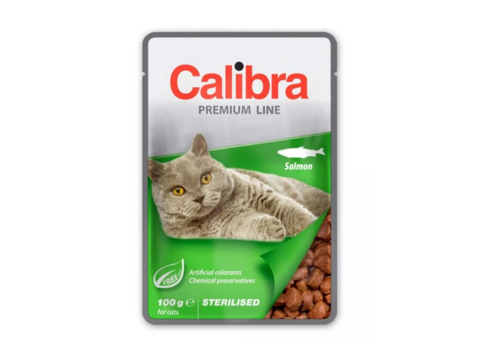 Calibra Cat kapsa Premium Sterilised Salmon 100g