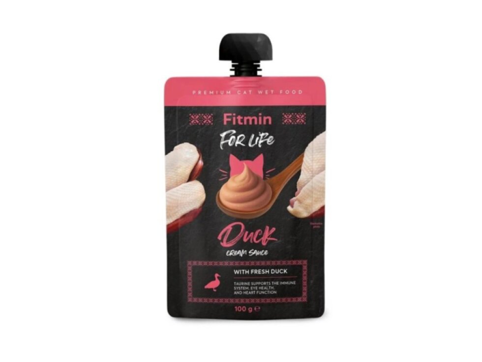 Fitmin For Life Cream sauce krémová kachní kapsička pro kočky 100g