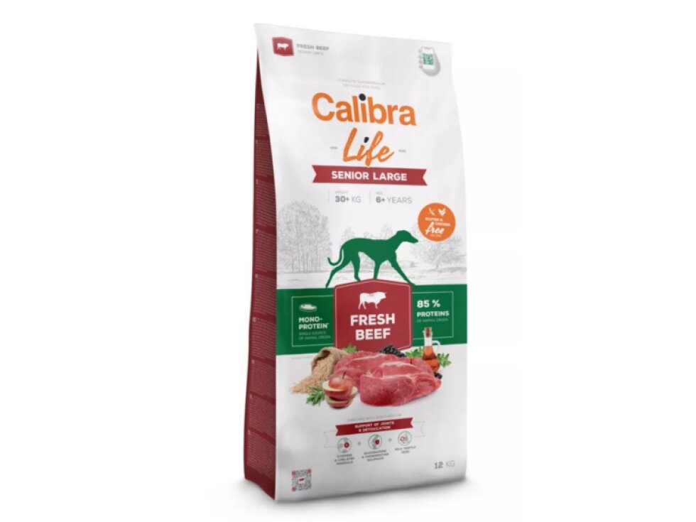 Calibra Dog Life Senior Large Fresh Beef - Krmivo pro starší psy