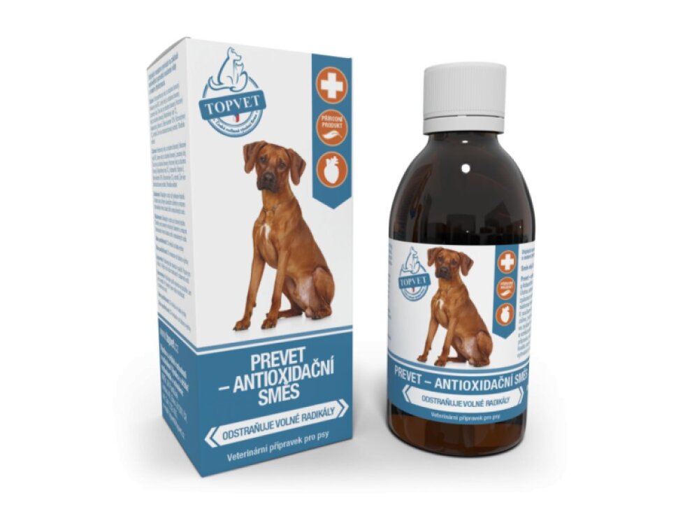 Topvet Prevet – antioxidační směs pro psy 200 ml