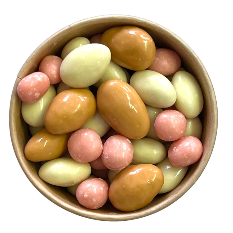 Zamilovaná ořechová směs sladká v celofánku a kelímku 180g - Jsi prostě k sežrání