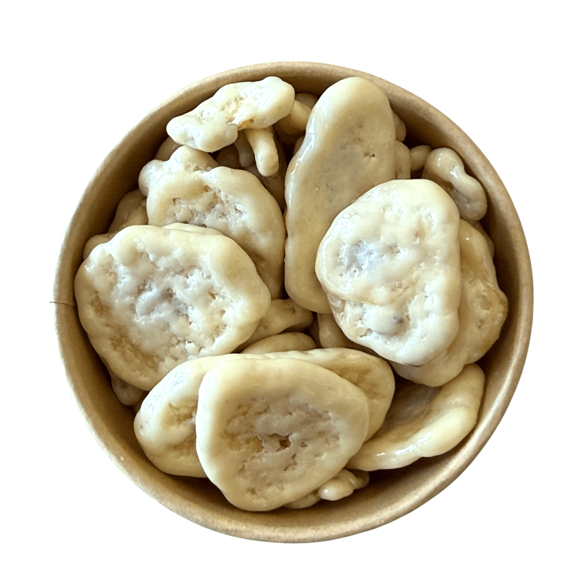 Banánové chipsy v bílé čokoládě