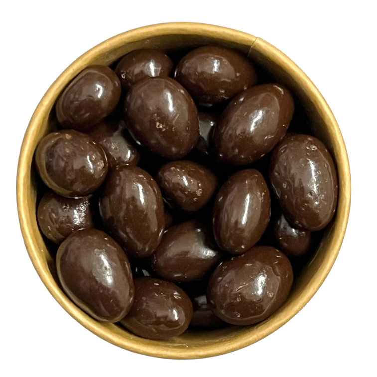 Mandle V HOŘKÉ ČOKOLÁDĚ v celofánu 200g