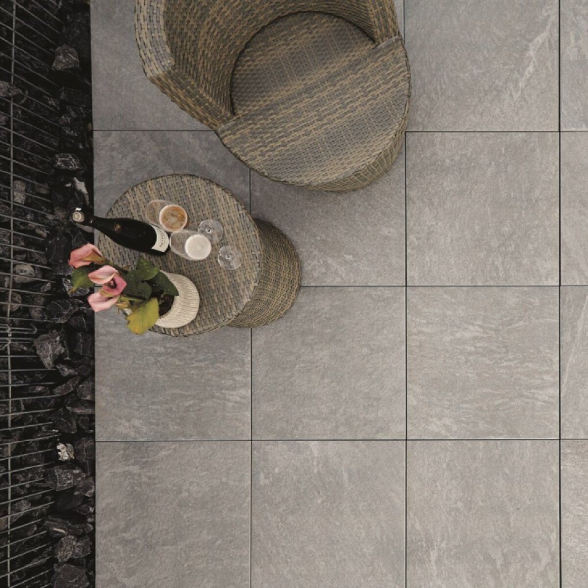 Exteriérová dlažba Seviano Colosseo Silvergrau